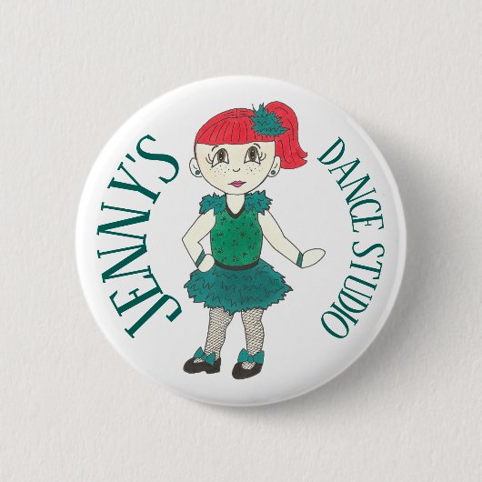 Badge Rond 5 Cm Studio Danseuse sur mesure Considérant (Devant)