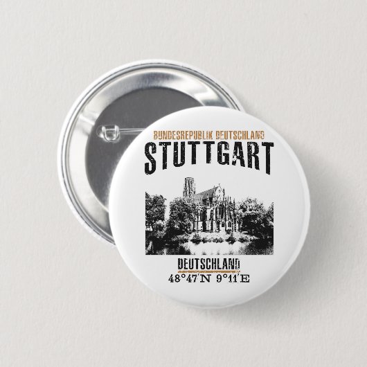 Badge Rond 5 Cm Stuttgart (Devant & derrière)