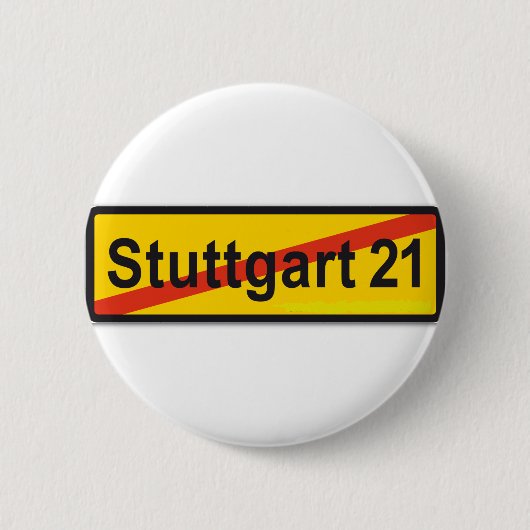 Badge Rond 5 Cm Stuttgart 21 (Devant)