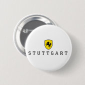 Badge Rond 5 Cm Stuttgart Crest Stuttgarter Wapper (Devant & derrière)