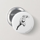 Badge Rond 5 Cm Style comique - saut rapide, noir et blanc (Devant & derrière)