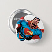Badge Rond 5 Cm Style de bande dessinée Superman (Devant & derrière)