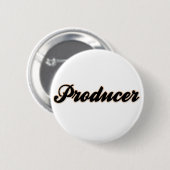 Badge Rond 5 Cm Style de base-ball de producteur (Devant & derrière)