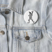 Badge Rond 5 Cm Style de disco de danse d'épouvantail (En situation)