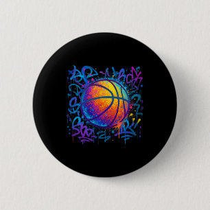 Badge Rond 5 Cm Style de graffiti de sketll coloré cool