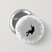 Badge Rond 5 Cm Style de griffonnage d'alpinisme (Devant & derrière)