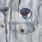 Badge Rond 5 Cm Style de Mexicain de Halloween (En situation)