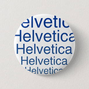 Badge Rond 5 Cm Style de répétition régulier helvetica de Carny