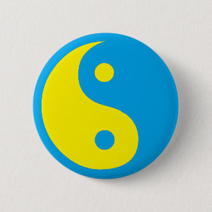 Badge Rond 5 Cm Style de Suédois de Yin Yang