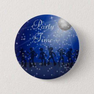 Badge Rond 5 Cm Style Disco Party, Bouton rond De 2¼ Pouce