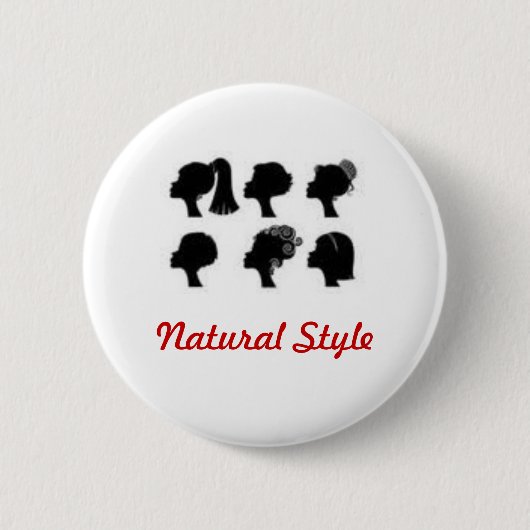 Badge Rond 5 Cm Style naturel (Devant)