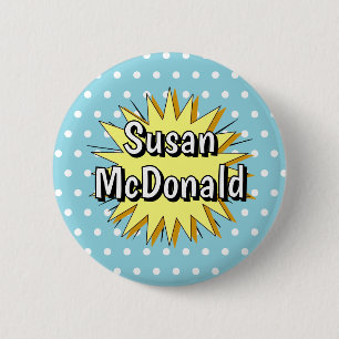 Badge Rond 5 Cm Style Polka dot cinties