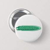 Badge Rond 5 Cm Style vert de primitif d'anguille (Devant & derrière)