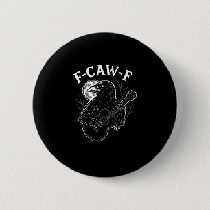 Badge Rond 5 Cm Style vintage Halloween guitare corbeau drôle F Ca