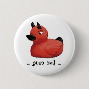 Badge Rond 5 Cm Substance de canard de diable…
