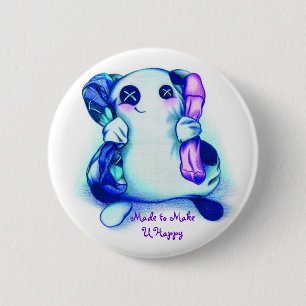 Badge Rond 5 Cm "Substance gluante-A fait pour faire à U" le