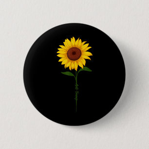 Badge Rond 5 Cm Subtil Tournesol anti-Trump