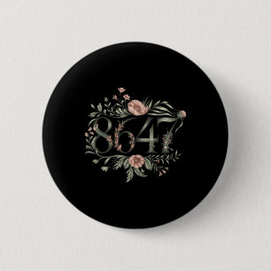 Badge Rond 5 Cm Subtle Anti Trump 8647 Floral Boho Président