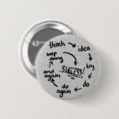Badge Rond 5 Cm Succès (Devant & derrière)