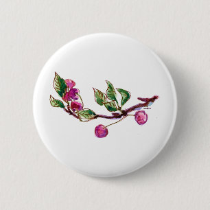 Badge Rond 5 Cm Succursale de cerise