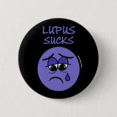 Badge Rond 5 Cm SUCKS...Lupus (Devant)