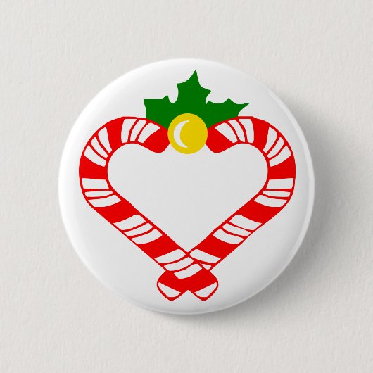 Badge Rond 5 Cm Sucre de canne de Noël (Devant)