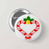 Badge Rond 5 Cm Sucre de canne de Noël (Devant & derrière)