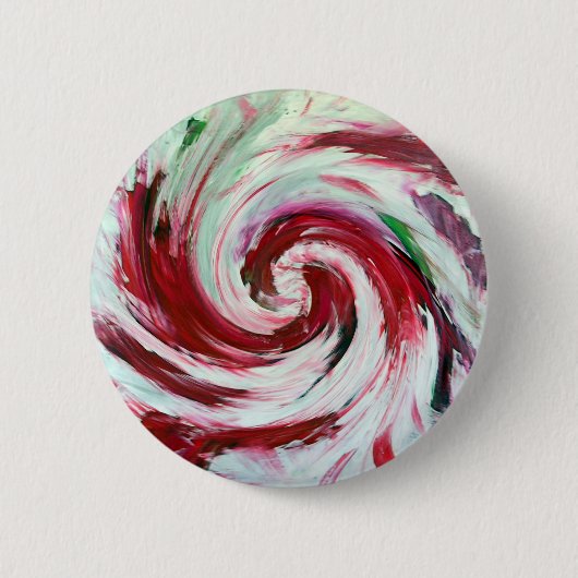 BADGE ROND 5 CM SUCRERIE DE MENTHE POIVRÉE - (Devant)
