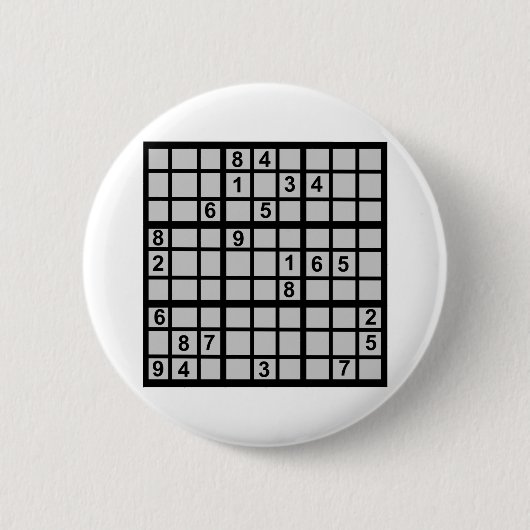 Badge Rond 5 Cm Sudoku - puzzle (Devant)