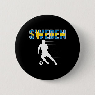 Badge Rond 5 Cm Suède Maillot des Amoureux de Football - Soutenir 
