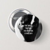 Badge Rond 5 Cm Sueur, temps, dévotion entraînement féminin Motiva (Devant & derrière)