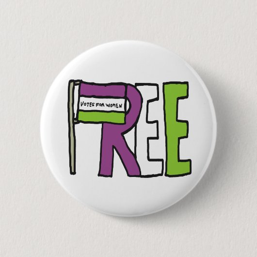 Badge Rond 5 Cm Suffragette Flag (Devant)