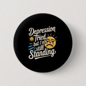 Badge Rond 5 Cm Suicide Awareness Depression Anxiety Mental Health (Devant)