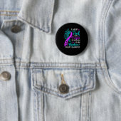Badge Rond 5 Cm Suicide Awareness I Wear Teal Purple In Memory Of (En situation)
