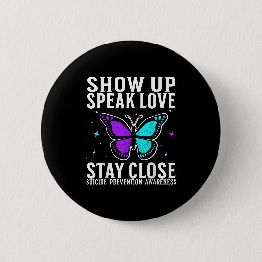 Badge Rond 5 Cm Suicide Awareness Suprt Suicide Prevention Awarene (Devant)