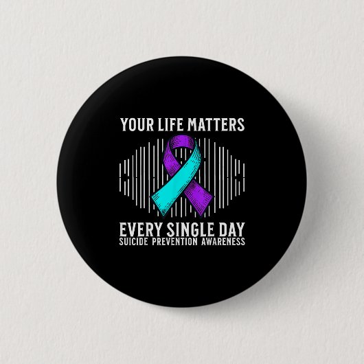 Badge Rond 5 Cm Suicide Awareness Suprt Suicide Prevention Awarene (Devant)