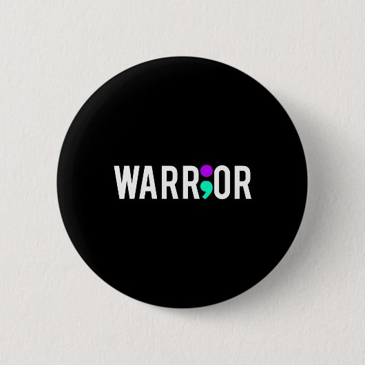 Badge Rond 5 Cm Suicide Awareness Warrior Design Gift For Mental H (Devant)
