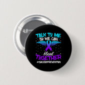 Badge Rond 5 Cm Suicide Prevention Awareness 988 Mental Health Sup (Devant & derrière)