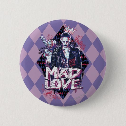 Badge Rond 5 Cm Suicide Squad | Mad Love (Devant)