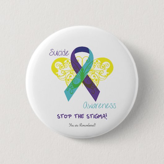 Badge Rond 5 Cm SuicideAwareness.png (Devant)