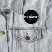 Badge Rond 5 Cm Suis-Je Philosophe ? (En situation)