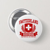 Badge Rond 5 Cm Suisse (Devant & derrière)