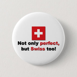 Badge Rond 5 Cm Suisse parfait