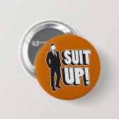 Badge Rond 5 Cm Suit ! (Devant & derrière)