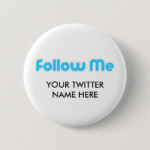 Badge Rond 5 Cm suivez-moi (le gazouillement)