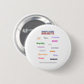 Badge Rond 5 Cm Sujets de l'école primaire (Devant & derrière)