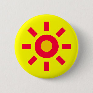 Badge Rond 5 Cm Sun