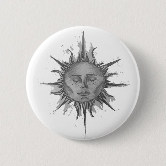 Badge Rond 5 Cm Sun de repos (Devant)