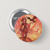 Badge Rond 5 Cm Sun Elf (Devant & derrière)
