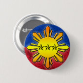 Badge Rond 5 Cm Sun et 3 étoiles (Devant & derrière)